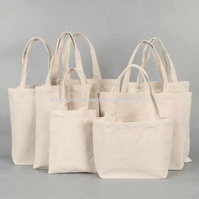 Wholesale good quality canvas tote shopping bags for supermarket promotional