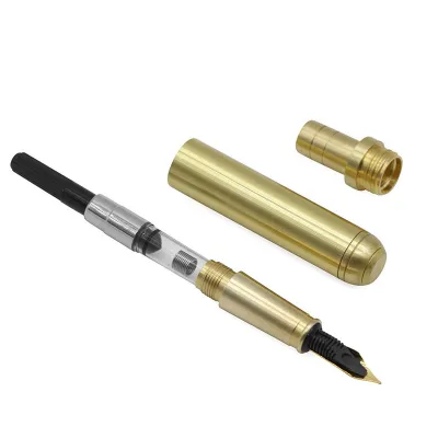 Assembly Kits Wood Pen Making Parts Pen Turning Kits Caneta Component Fabrication Fountain Pen Kit Woodturning
