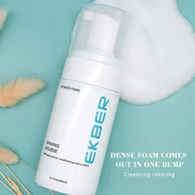 Customize Logo Spray for Facial Face Hair Removal Men's Bread Skin Care Shaving Mousse Deep Cleansing Shave Foam Spray