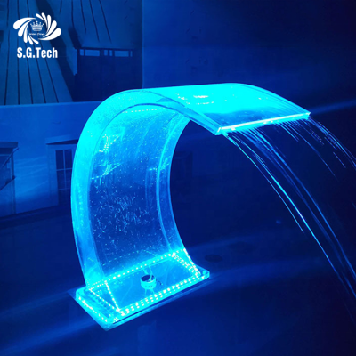 Factory Garden Indoor Fountain Waterfall Outdoor Water Crown Swimming Pool Waterfall Water Curtain