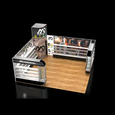 Trade Show Display Exhibition Trade Reusable Stands in the High Quality Canton Fair Design Shows Indoor Clothes Retail Booth