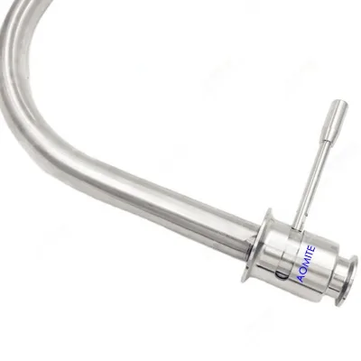 High Quality Sanitary Beer Brewing Equipment Stainless Steel 304/316L Pipe Fittings Tri-clamp Rocking Arm Valve