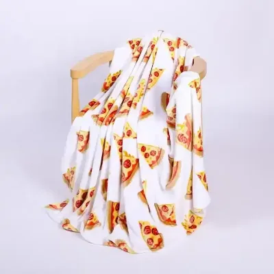Factory Wholesale Custom Designs Warm Plush Throw Flannel Fleece Thick Printed Blanket