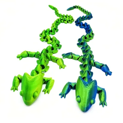 3D Linked Dragon Printed Dinosaur Toy Model New Design Plastic Rod Toy From 3D Printer