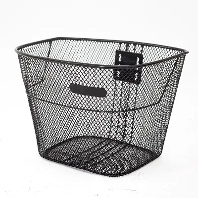 Manufacturer Wholesale Iron Mesh Bike Bicycle Basket Front Durable Portable Mountain Bike City Bike Cycling Folding Bicycle