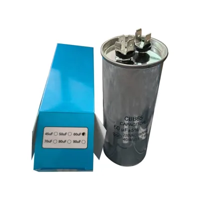 Cbb65 220V 45UF 50UF 60UF Aluminum Electronics Polypropylene Film Capacitor with a Large Capacity