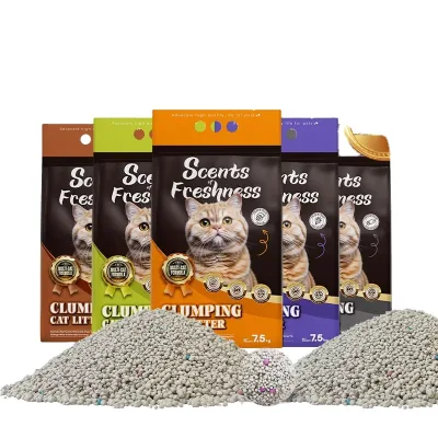 Hot Sale Bentonite Scent Bentonite Cat Litter Clumping Scented Bentonite Cat Litter Ball Pattern Cat Litter Sand Wholesale