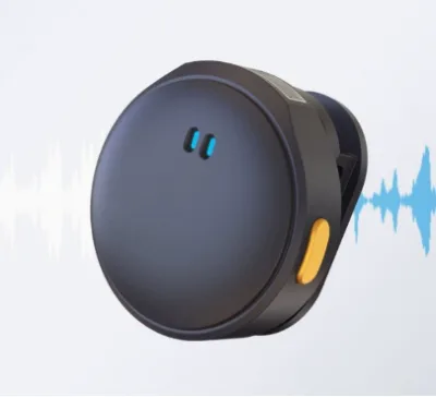 Wireless Lavalier Microphone Button with One-to-two Cable