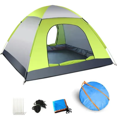 Wholesale Custom UV-resistant Three-season One Bedroom Tent Automatic Instant Pop Outdoor Waterproof Traveling Camping Tent