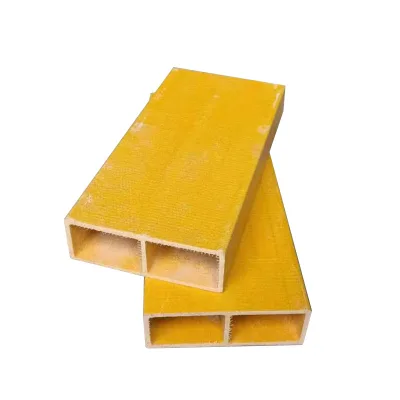 Anti Acid Alkali FRP Pultruded Structural Profile Non Conductive Insulation Fiberglass Beam Smooth Customizable Chemical
