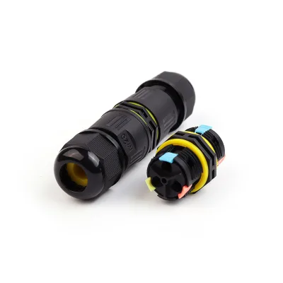 M20 2-Pole IP68 Waterproof Copper Power Connector Quick Lever Terminal for Outdoor Garden Light Wiring DIY GO