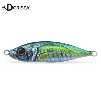 OME 3D Printed Lead Alloy Hard Bait Jigging Fishing Lure for Tilapia Perch & More-7-80g Sizes