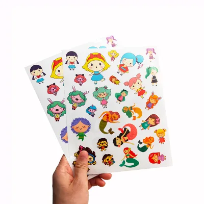 Promotional Waterproof Custom Sticker Sheet Print A5 Kiss Cut Vinyl Stickers