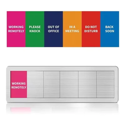 Custom Home Office Please Knock, Do Not Disturb Door Signs 6 Options for Office for Meeting Room Privacy Door Slider Sign