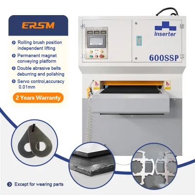 High Precision Rubber Roller Clip Feeding Processing Thickness 0.6-80mm Automatic Deburring Machine