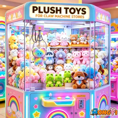 8-Inch Cartoon Bear Claw Machine Doll Soft Fruit Wedding Toss Toy Super Soft Plush PP Cotton Children's Plush Toy Wholesale