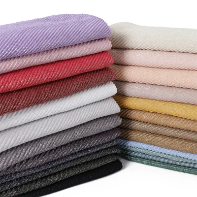 Wholesale Fashionable Durable Muslim Hijab for Women New Solid Color Made of Nylon and Polyester Four Seasons