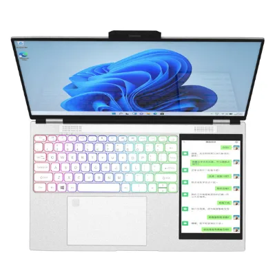 Factory Direct Sale 15.6 + 7 Inch Dual Screen New Laptop 8/16Gb Ram 1/2Tb Ssd Online Meeting Portable Student Laptops Brand New