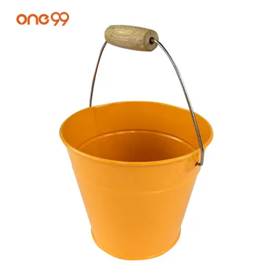 One99 Hot Kids Garden Water Bucket Metal Kids Toy Beach Bucket Children Gardening Tools