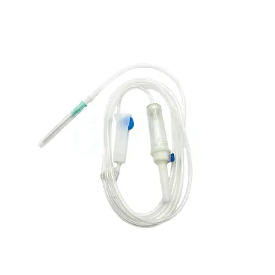 Disposable Medical Ordinary IV Infusion Set Common Infusion Unit With Needle Luer Lock Y Connect for Single Use