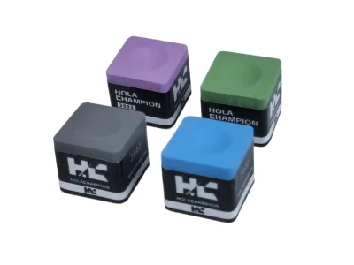 High Quality Square Customizable Pool Cue Chalk Purple Professional OEM Factory Non Dusting Powder Training Hola Billiard Chalk
