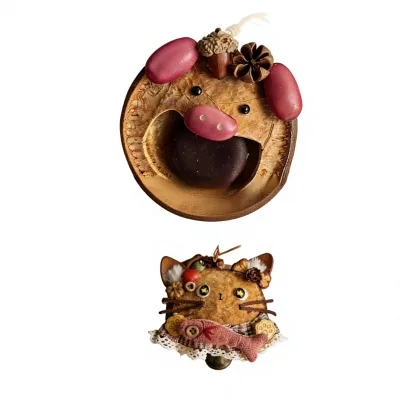DIY Animal Bean-pod Doll Kit Creative Craft Full Set Cute and Quirky Decorative Ornaments Healing Shop-opening Bundle