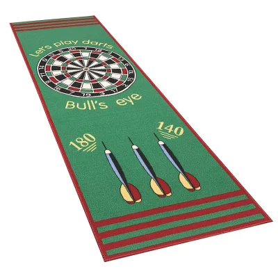 High-Definition Customized Printed Clear Latex Backing Size Optional Darts Mat for Training