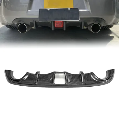 New EPR 100% Carbon Fiber Gloss Finished JDM Style Rear Bumper Diffuser for 370Z Z34 (2009-2016)