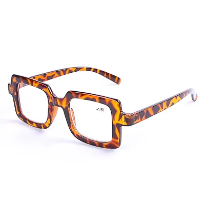 New Fashion Popular Square Eyewear Plastic Computer Glasses Light Reading Glasses Anti-Blue Light White Red Orange Yellow Green