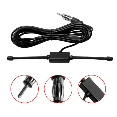 Car AM/FM Radio Antenna, Sheep Horn T-shaped Antenna for Car SUV Stereo Radio Receiver