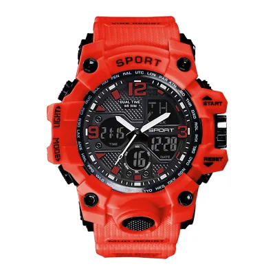 Fashion Sports Watches for Men Sports Waterproof Led Electronic Watch Rubber Digital Multifunction Watch Relojes Para Hombres