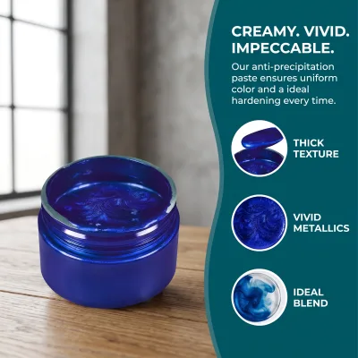 50g Aging-Resistant Metallic Pigment Paste Concentrate Well-Distributed Slurry for Epoxy Worktop Production