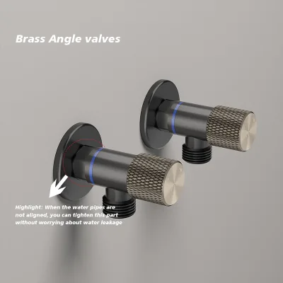 Brass Angle Valve Modern Hotel Use Chrome Finish Adapter Connector Hose Plumbing Hardware Piping System Manufacturer