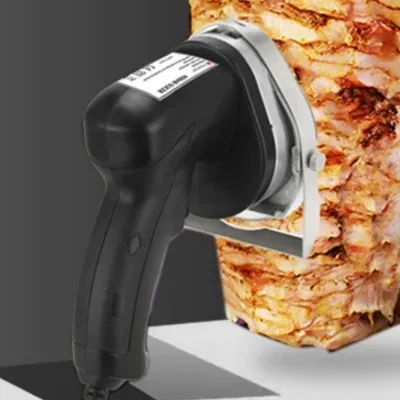 Nice Quality Commercial Shawarma Meat Knife Plain Motor for Electric Slicer Wireless Kebab Knife Meat Cutter