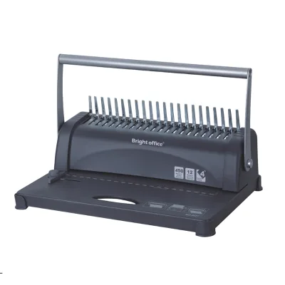 Manual Plastic Comb Book Binding Machine A4 Size 21 Holes 12 Sheets Punching Paper Document Book Binding