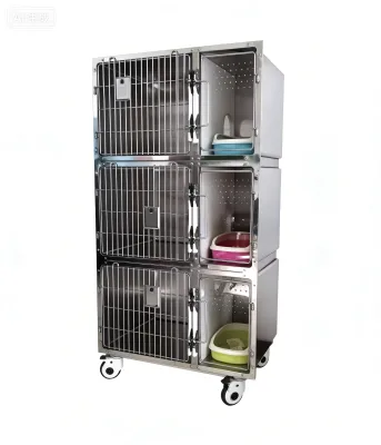 Manufacturer Direct Sales Jining Herta Stainless Steel Adjustable Pet Cat Cage