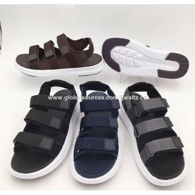 New Design Outdoor Summer Beach Flat Sandals Men Shoes Cover Heel Men's Sandals Non-slip Versatile Outdoor Casual Summer Sandals