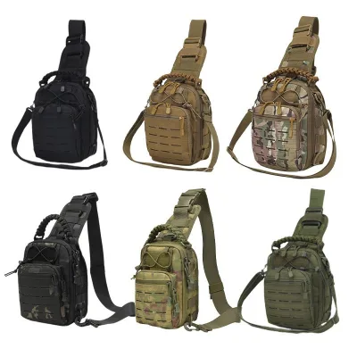 Tactical Waterproof Shoulder Bags Outdoor Man Sling Strap Chest Bags Hiking Camping Hunting Daypack Bags