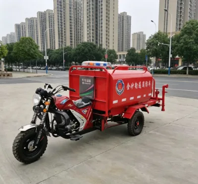 High-Performance Fire Motorcycle  Water Sprinkler for Community Fire Protection, Street Cleaning  Green Belt Irrigation Tasks