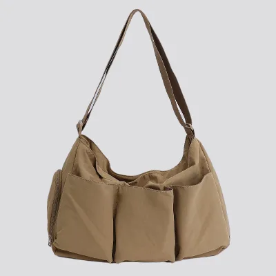 Multi-pocket Single Strap Women's Fitness Crossbody Travel Bag Large Capacity Shoe Compartment Training Student Class Shoulder