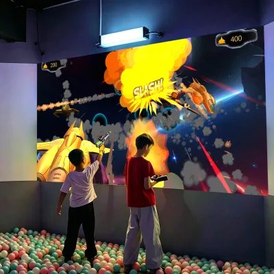 Interactive Football Shooting Game | Interactive Sports Wall | Projection-based AR Football Simulator OwayBoard Short-Throw