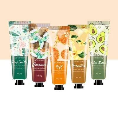 Private Label Natural Organic Shea Butter VC Whitening Skin Care Moisturizing Argan Oil Mini Hand Cream Lotion Gift Sets
