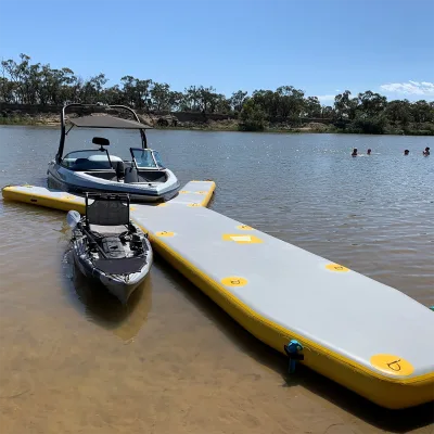 Outdoor Dropstitch Inflatable Y Shape Floating Platform Water Floating Dock Platform