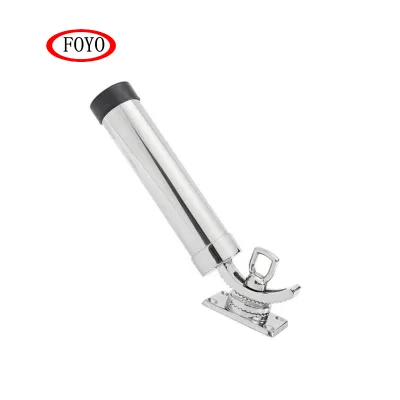 Customizable Logo High Polished Rotating Silver Boat Part Marine Grade 316 Stainless Steel Hook Type Fishing Rod Holder-New