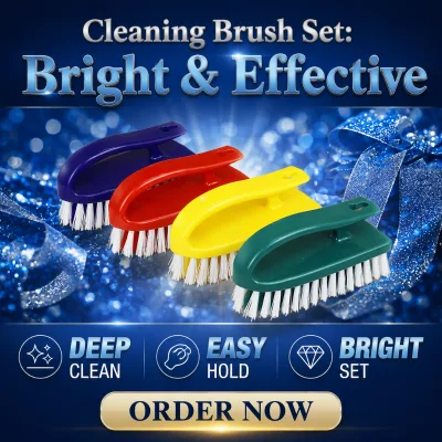 Portable Plastic Thick Scrub Cleaning Brush for Household Laundry Cars Kitchen Washing
