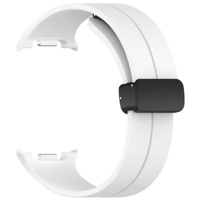Odorless Soft Silicone Watch Strap with Foldable Magnetic Buckle Length Adjustable 8 Colors for Watch 7 Ultra/8 Series