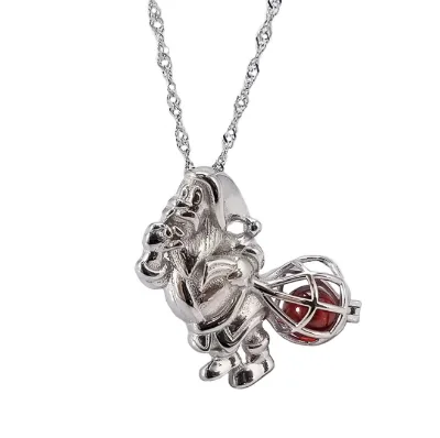 Sterling Silver Santa Claus Decoration Locket Pendant