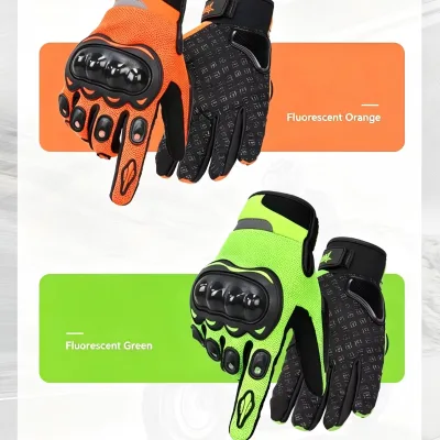 Multi-color Anti-Impact Mesh Motorcycle Gloves TPU Knuckle Protection for Bike Motocross Outdoor Waterproof Sports Gloves