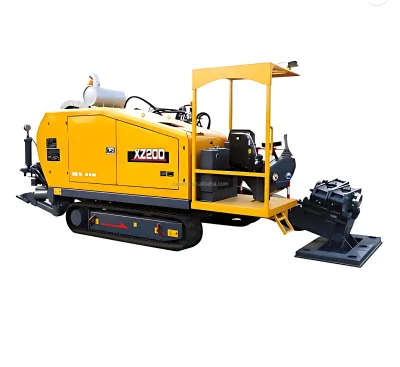 XZ200 Horizontal Directional Drill 200kN Pullback Force Full Hydraulic Mud Circulation System Underground Pipeline Equipment