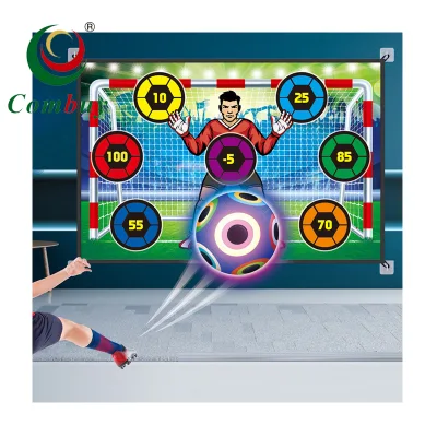 Sport Toss Target Cloth Lighting Balls Interactive Toy Football Shooting Game